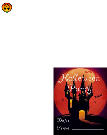 Haunted Castle Bats Printable Invitations