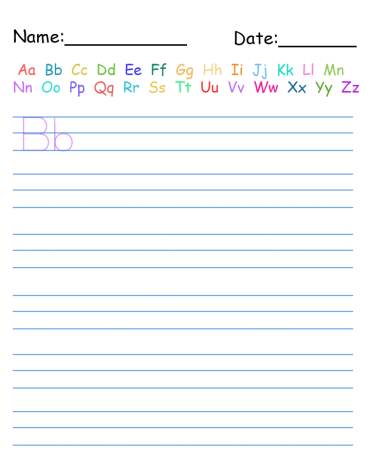 Letters Handwriting Worksheet