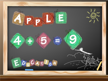 Apple Chalkboard Picture Printable Sign