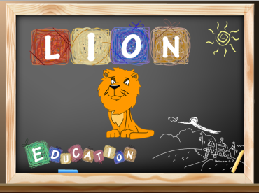 Lion Chalkboard Picture Printable Sign