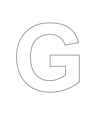 Letter Stencil Bold Uppercase G