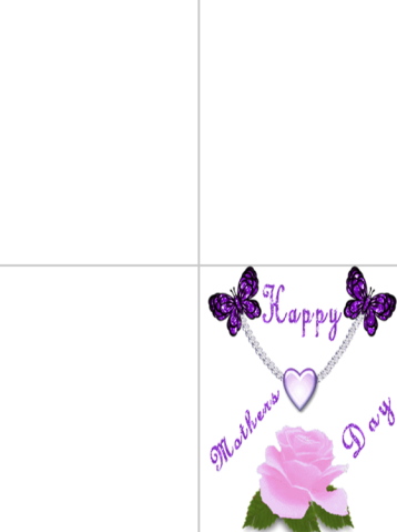 Printable Happy Mother's Day Heart Cards
