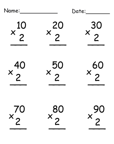 Math Multiplication Worksheet