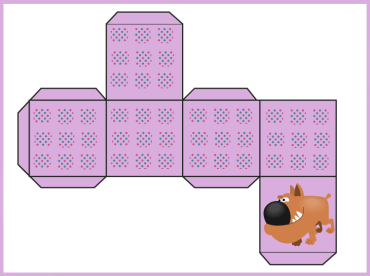 Purple Foldable Box Project with Cute Dog