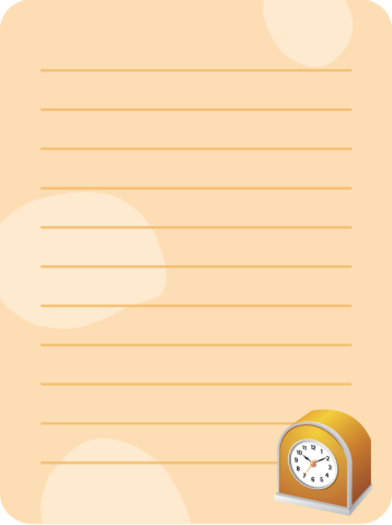 Printable Alarm Clock Craft Paper