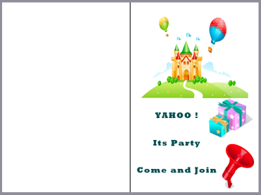 Printable Party Time Invitations