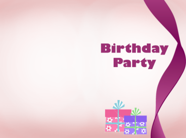 Purple Gifts Party Printable Invitations