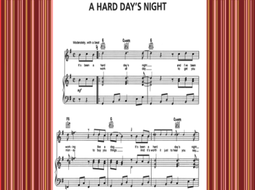 A Hard Day's Night Piano Music