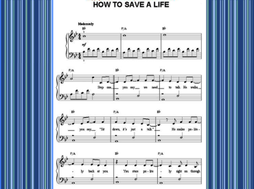 How to Save a Life Piano Music