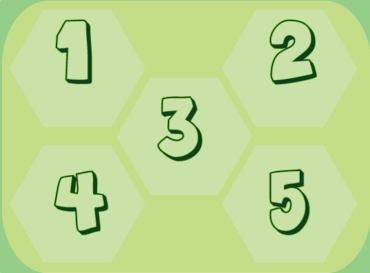 Green Preschool Printable Number Lesson