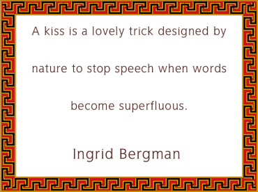 Ingrid Bergman Red Border Love Quotes