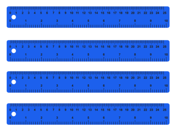 Blue Free Printable Rulers