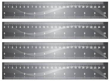 Printable Grey Paper Craft Rulers