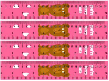 Printable Paper Ruler