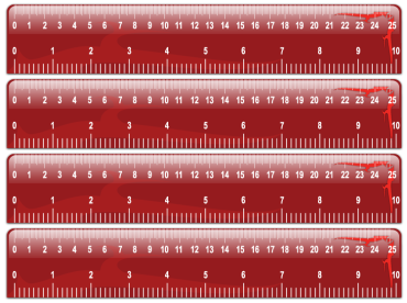 Red Swirly Ruler Printable Crafts