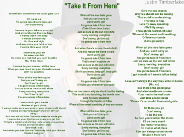 Take It From Here Printable Sheet Music