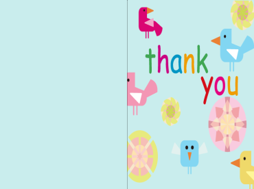 Colorful Thank You Cards