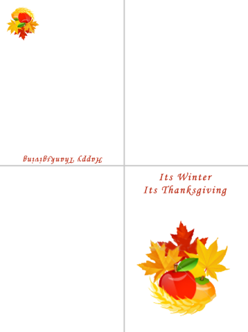 Printable Thanksgiving Cards