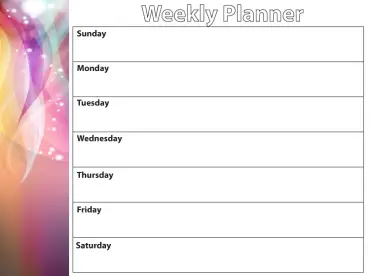 20+ Free Printable Weekly Calendars